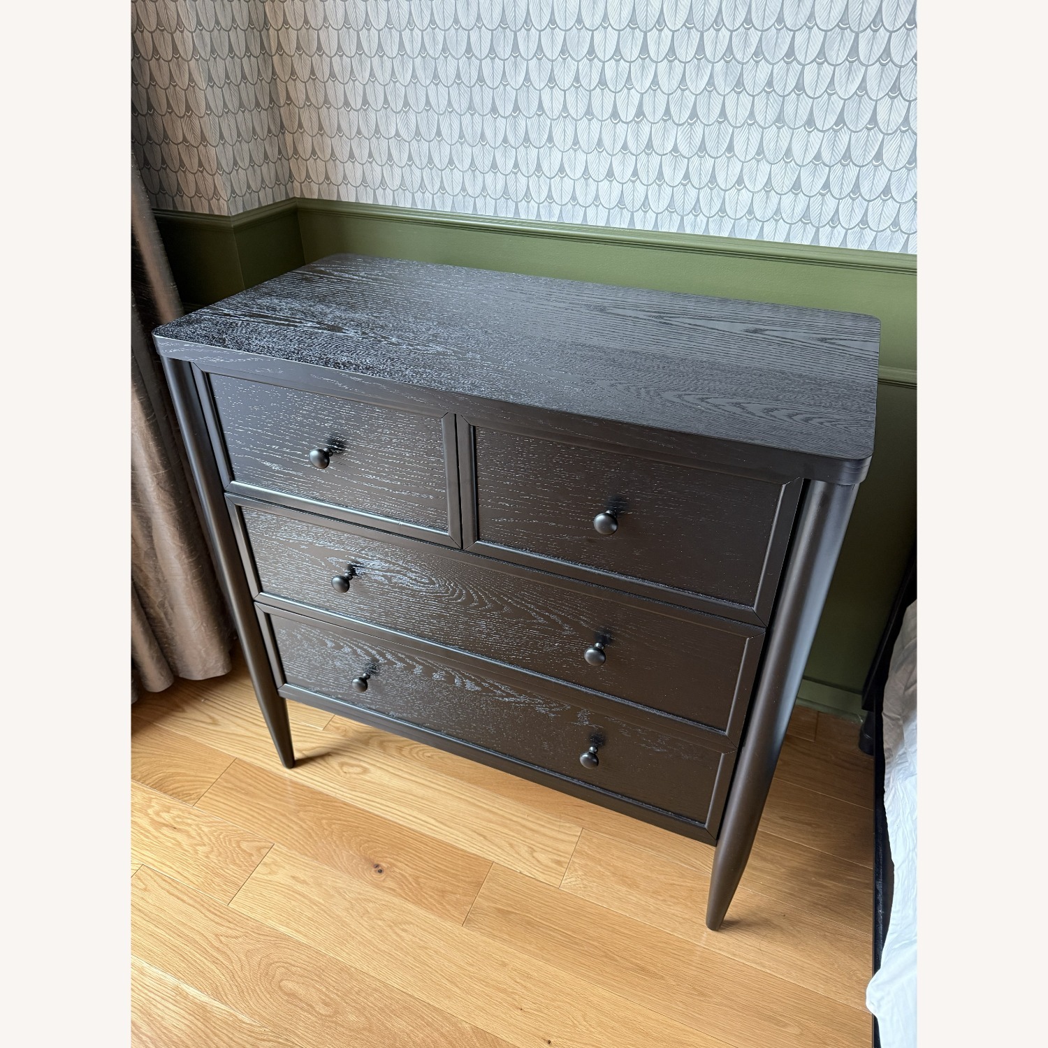 Living Spaces Black Wood 3-Drawer Dresser - image-7