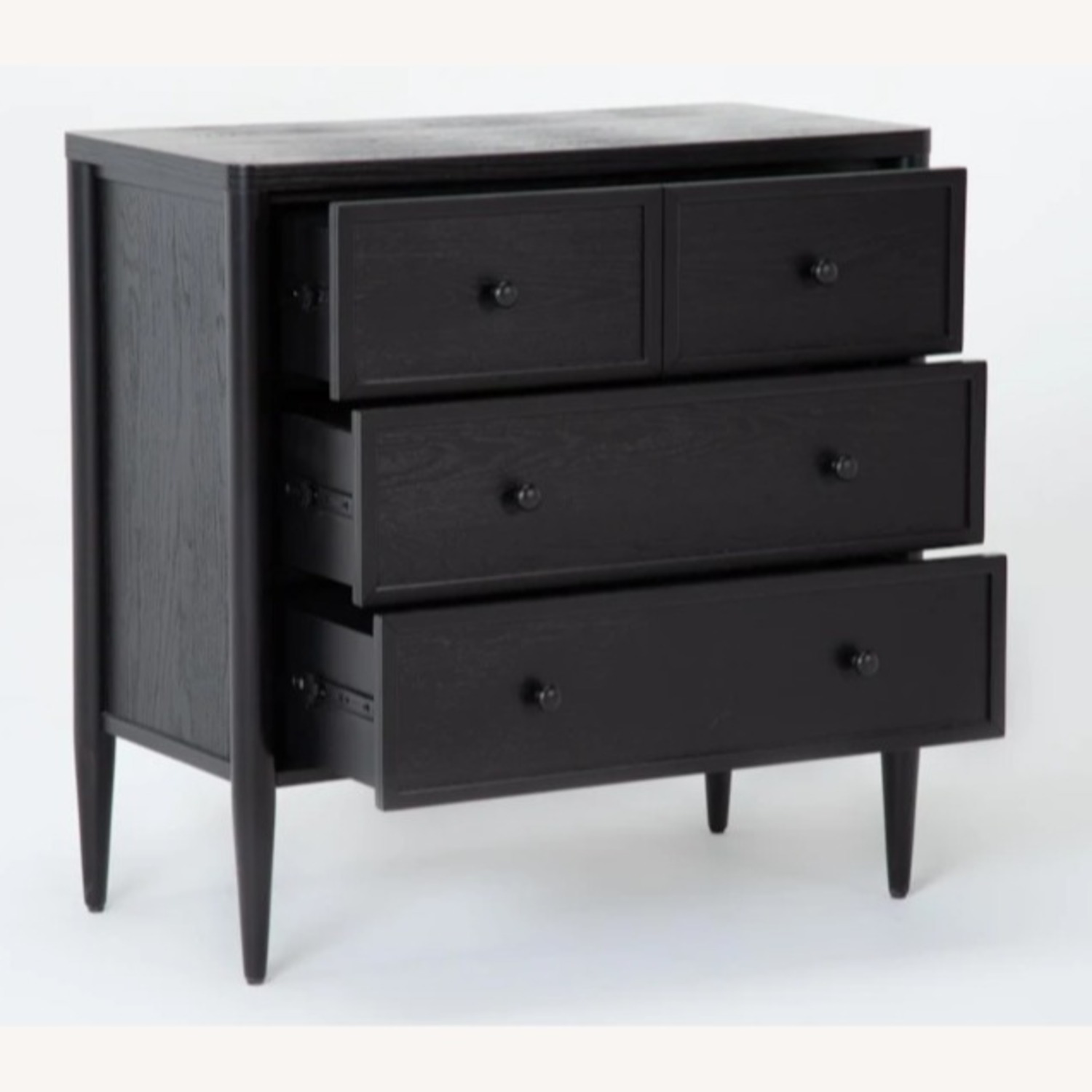 Living Spaces Black Wood 3-Drawer Dresser - image-2