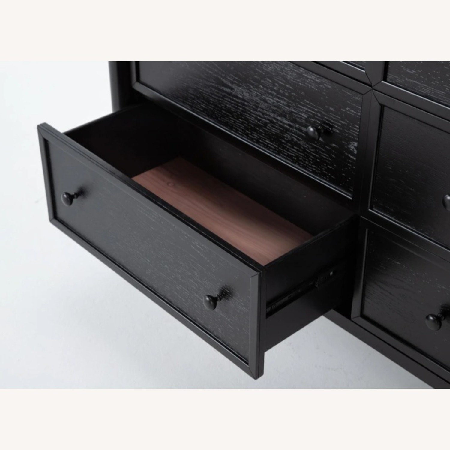 Living Spaces 9 Drawer Black Wood Dresser - image-4