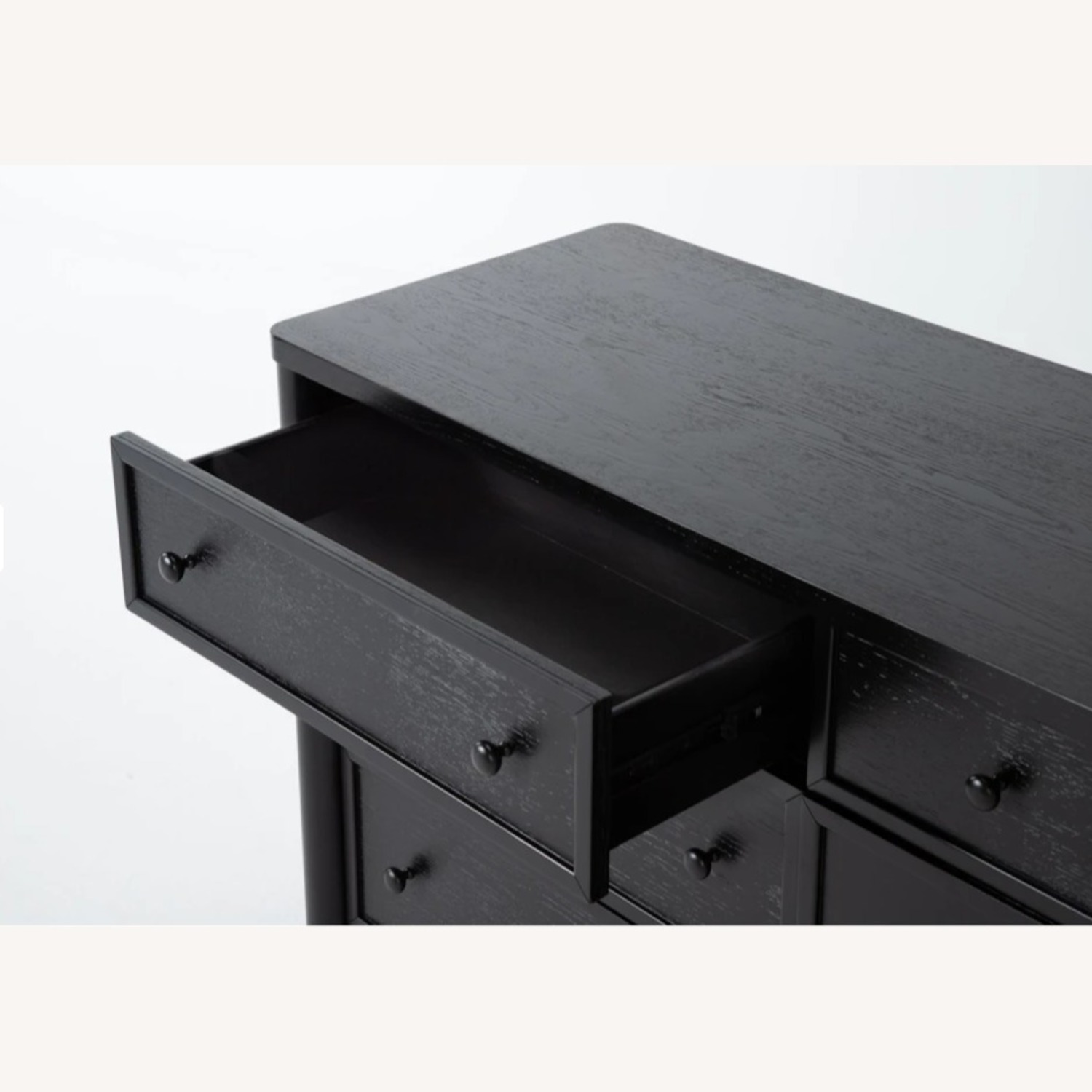 Living Spaces 9 Drawer Black Wood Dresser - image-5