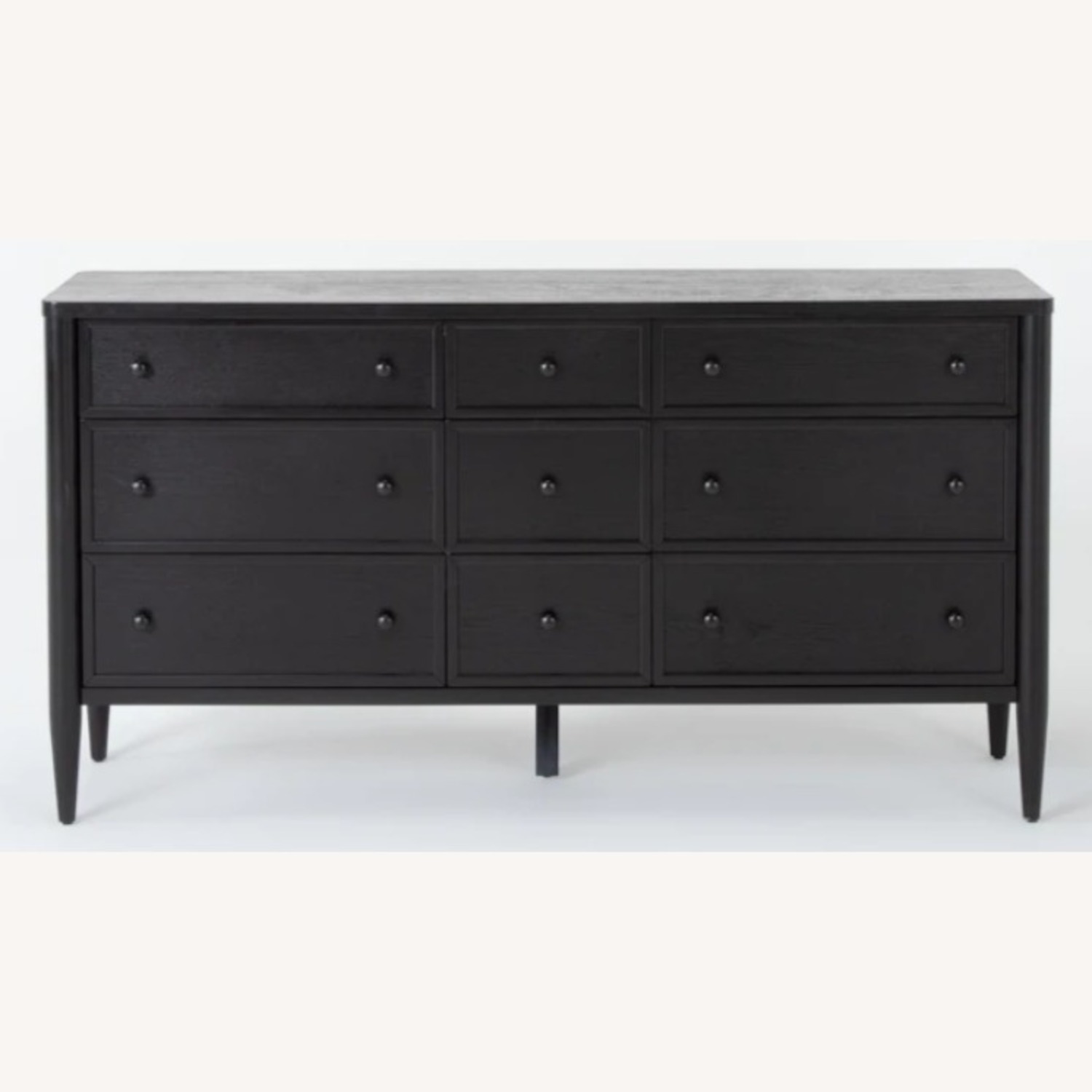 Living Spaces 9 Drawer Black Wood Dresser - image-1