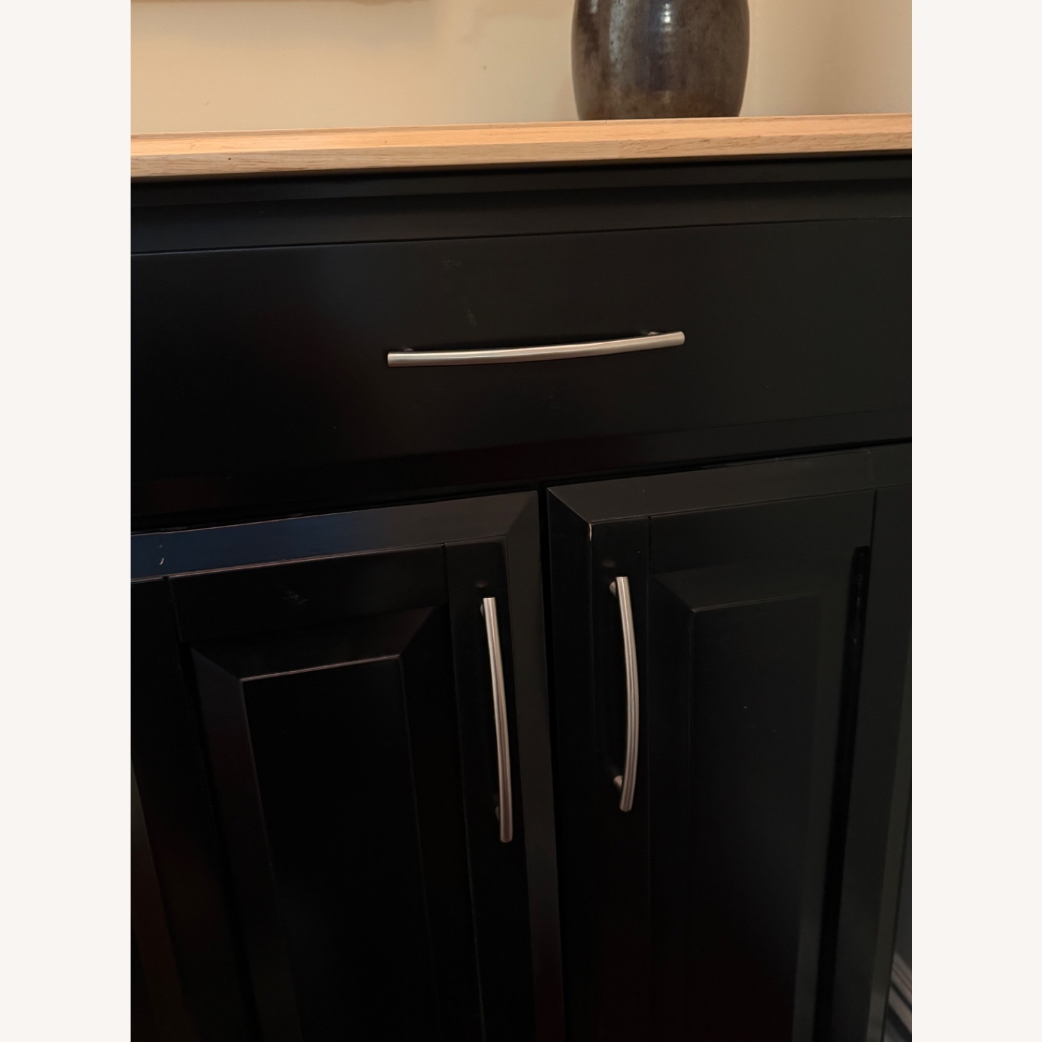 Vintage/Antique Finds Black Wood Sideboard - image-5