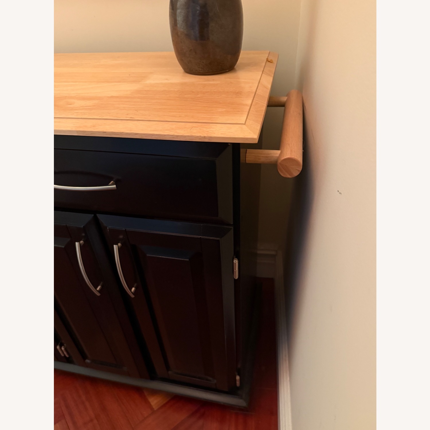 Vintage/Antique Finds Black Wood Sideboard - image-4
