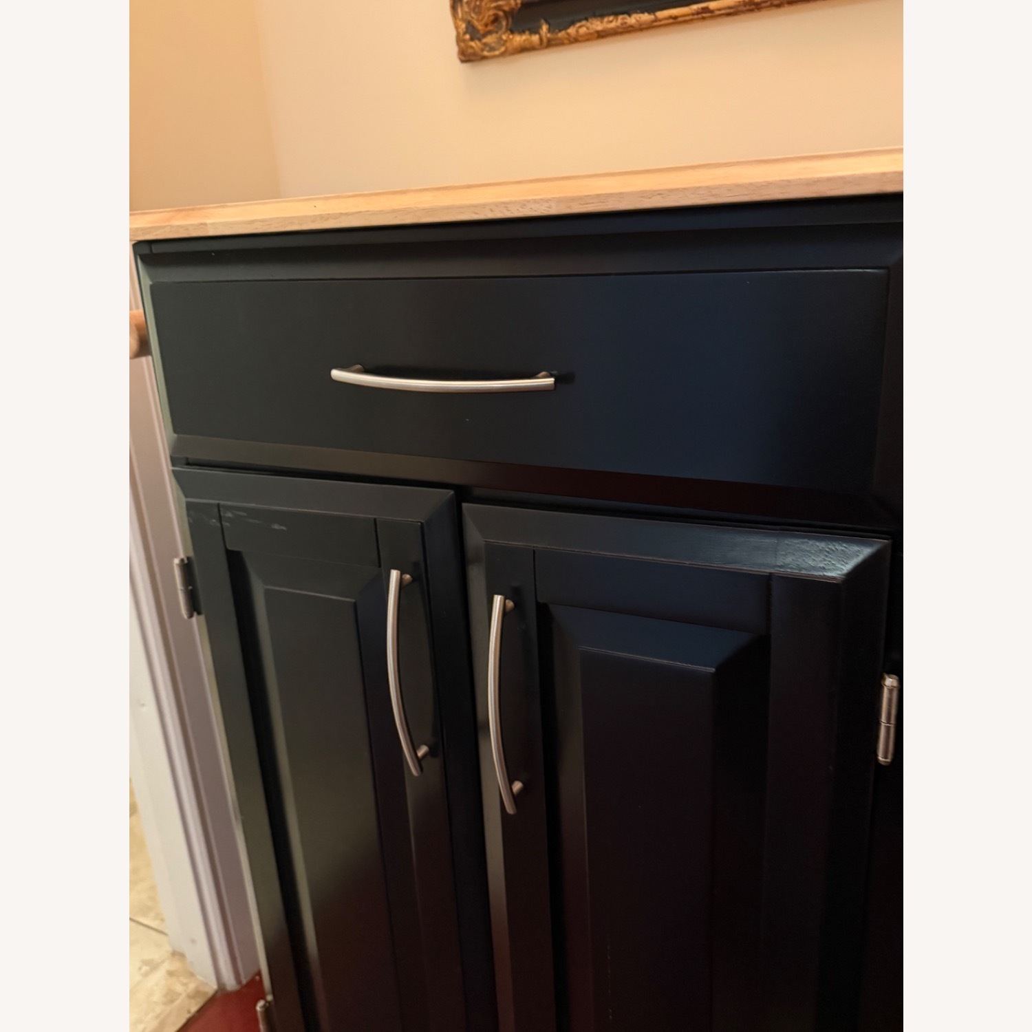 Vintage/Antique Finds Black Wood Sideboard - image-7