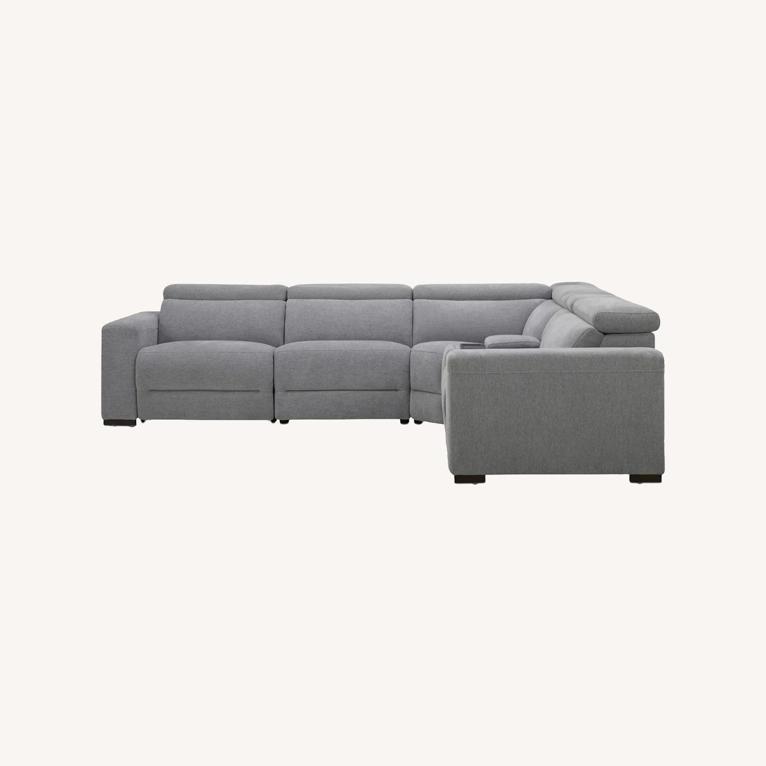 Macy's 4-Pc. Fabric Sectional W Power Recliners - image-0