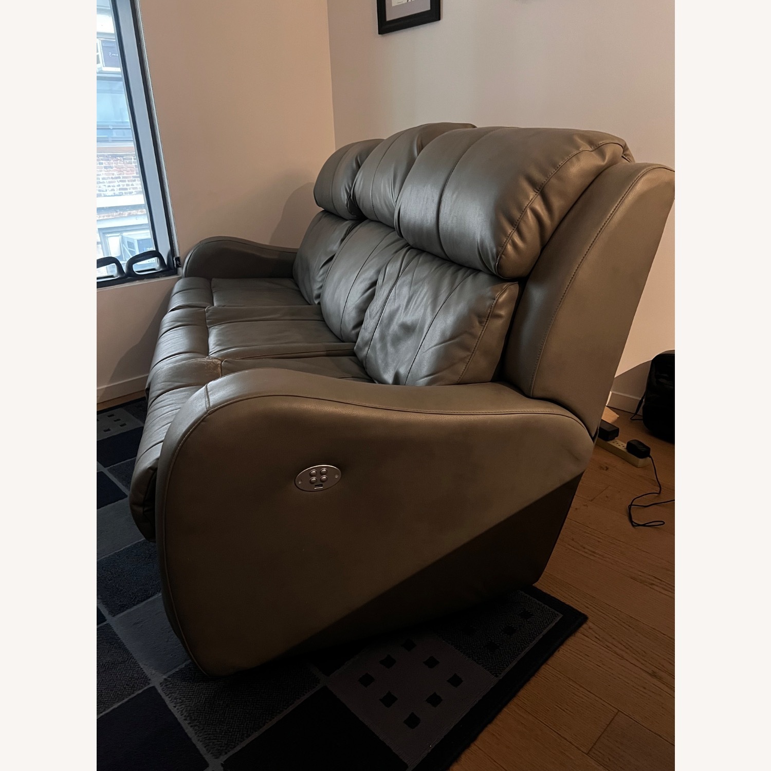 Havertys Kobe Gray 3 Seater Power Recliner Sofa - image-2