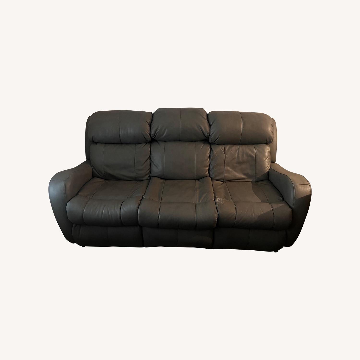 Havertys Kobe Gray 3 Seater Power Recliner Sofa - image-0