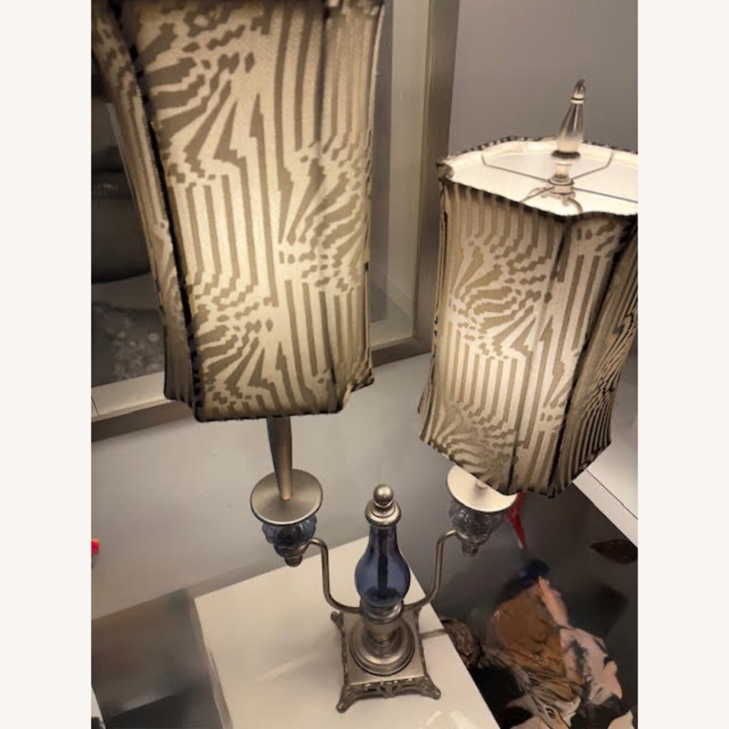 Zebra Print Lamp - image-2