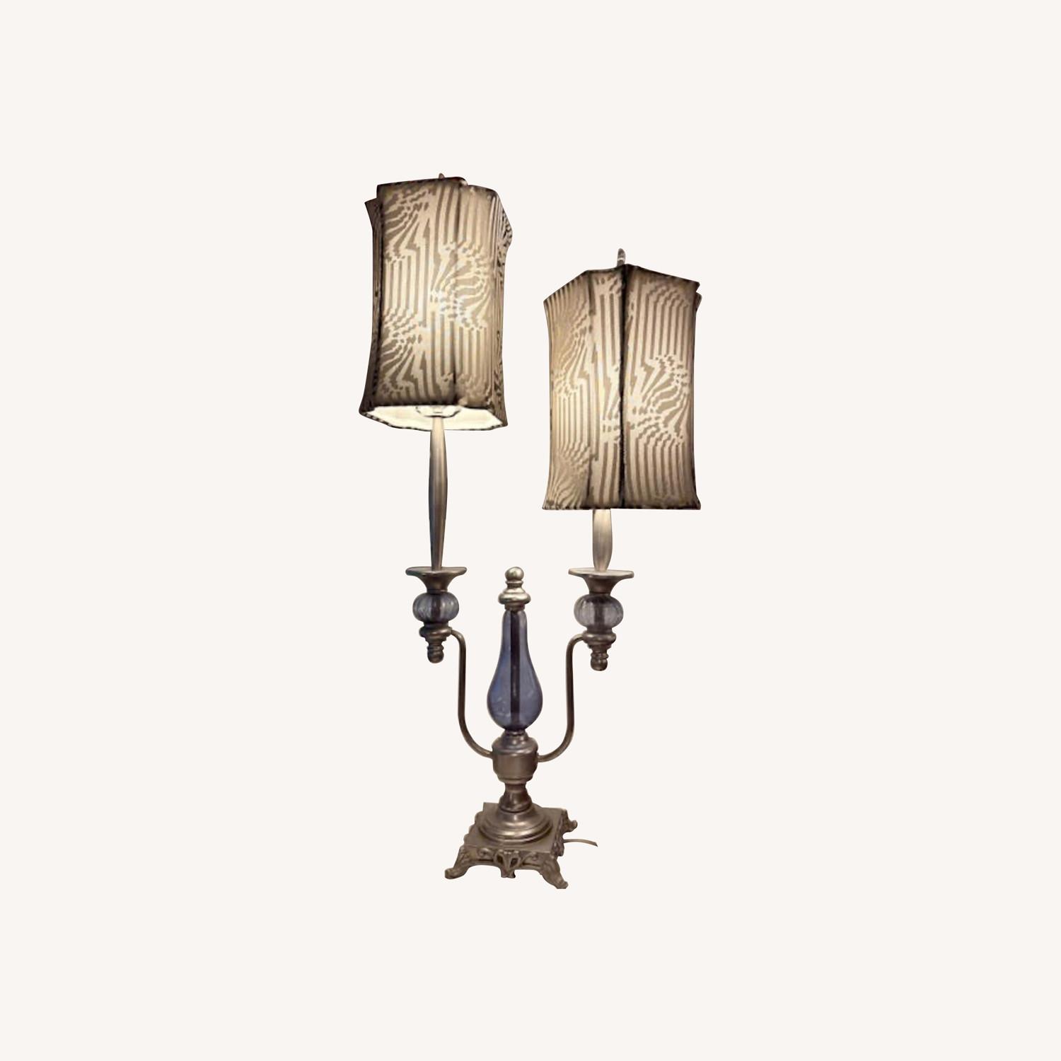 Zebra Print Lamp - image-0