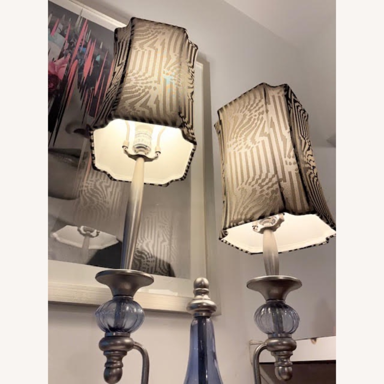 Zebra Print Lamp - image-3