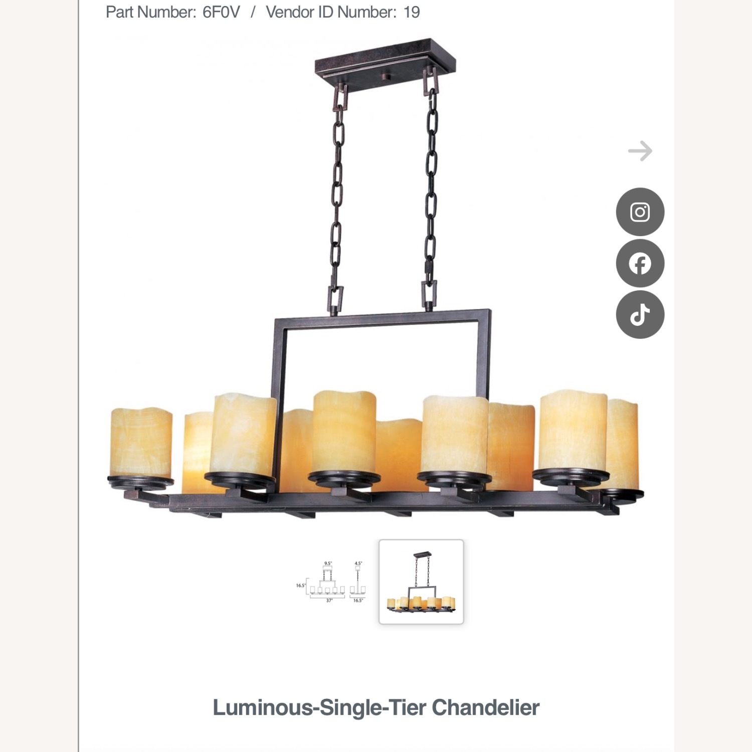 Maxim Luminous 10 Light Chandelier - image-5