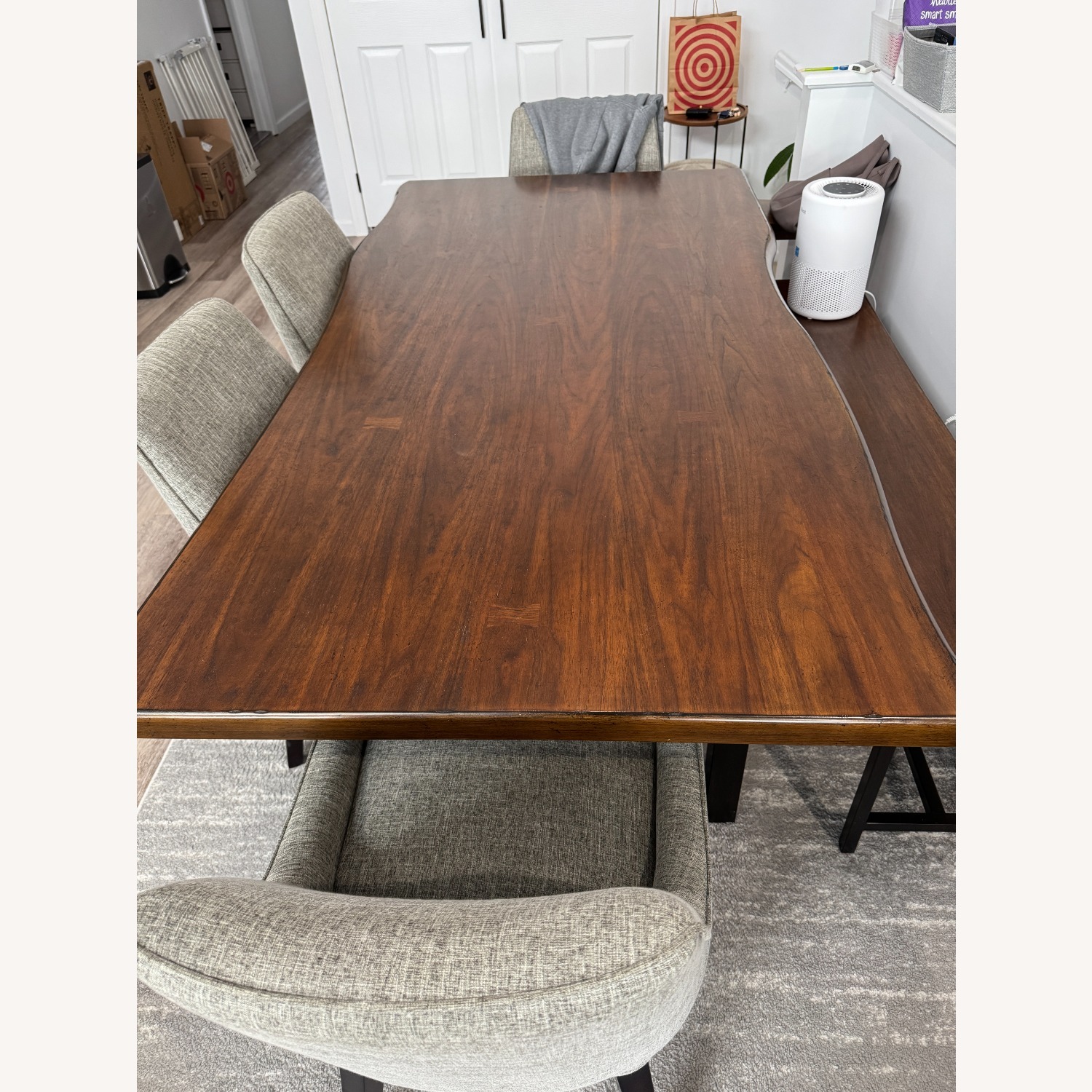 Dark Brown Dining Set - image-1