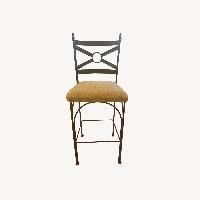 Light Brown Fabric Stool