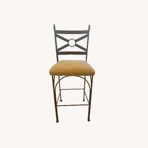 Used Light Brown Fabric Stool for sale on AptDeco