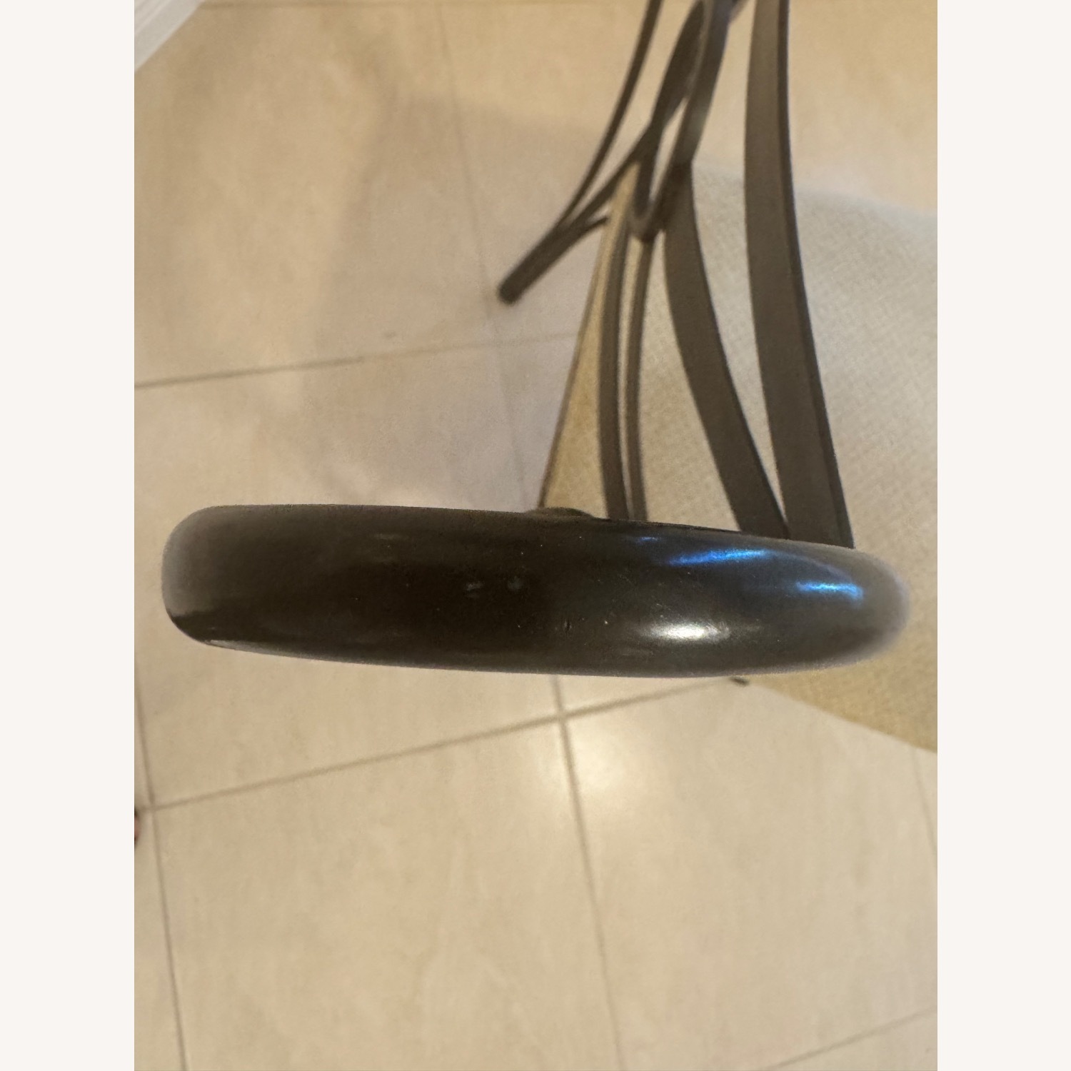 Antique Light Brown Fabric Dining Chairs - image-5