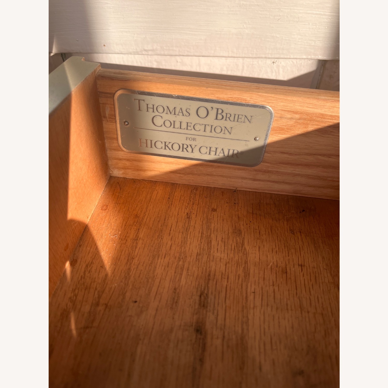 Thomas O'Brien White Wood Nightstand - image-3