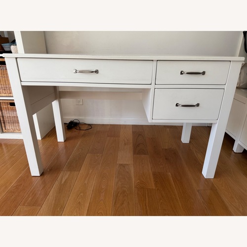 Used Two Pottery Barn Camp Storage Desks - White for sale on AptDeco