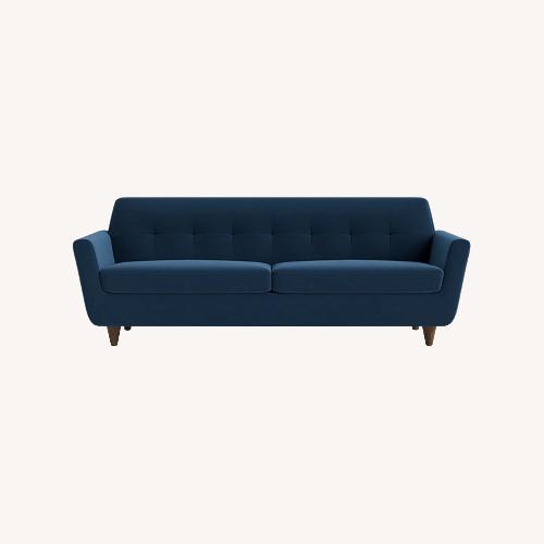 Used Joybird Hughes Blue Velvet Sleeper Sofa for sale on AptDeco