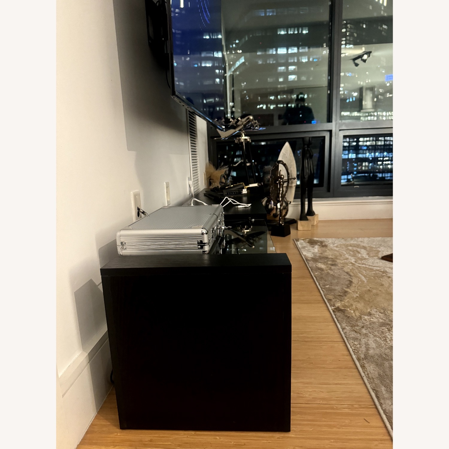 Amazon TV Stand Black Wood Play Table - image-3