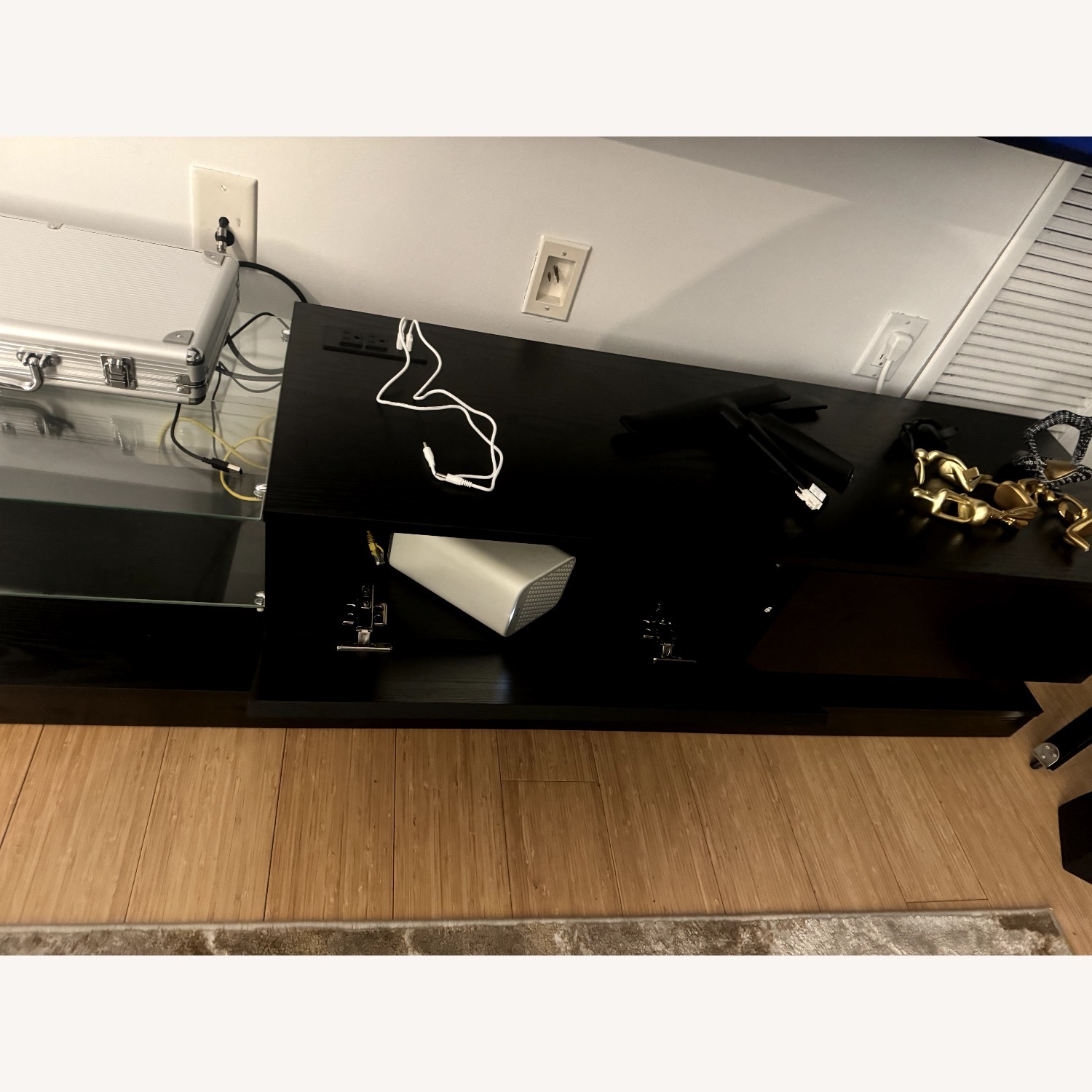 Amazon TV Stand Black Wood Play Table - image-5