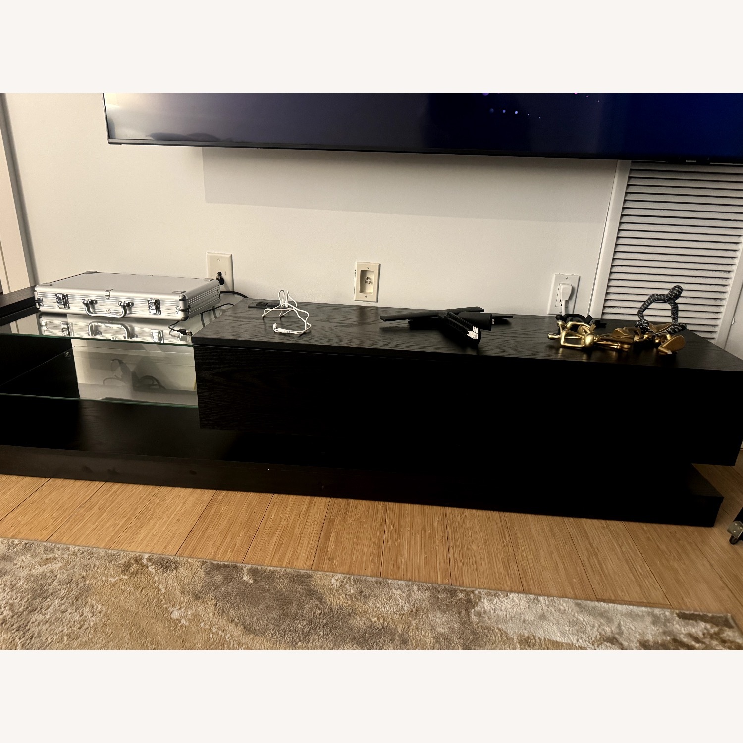 Amazon TV Stand Black Wood Play Table - image-2