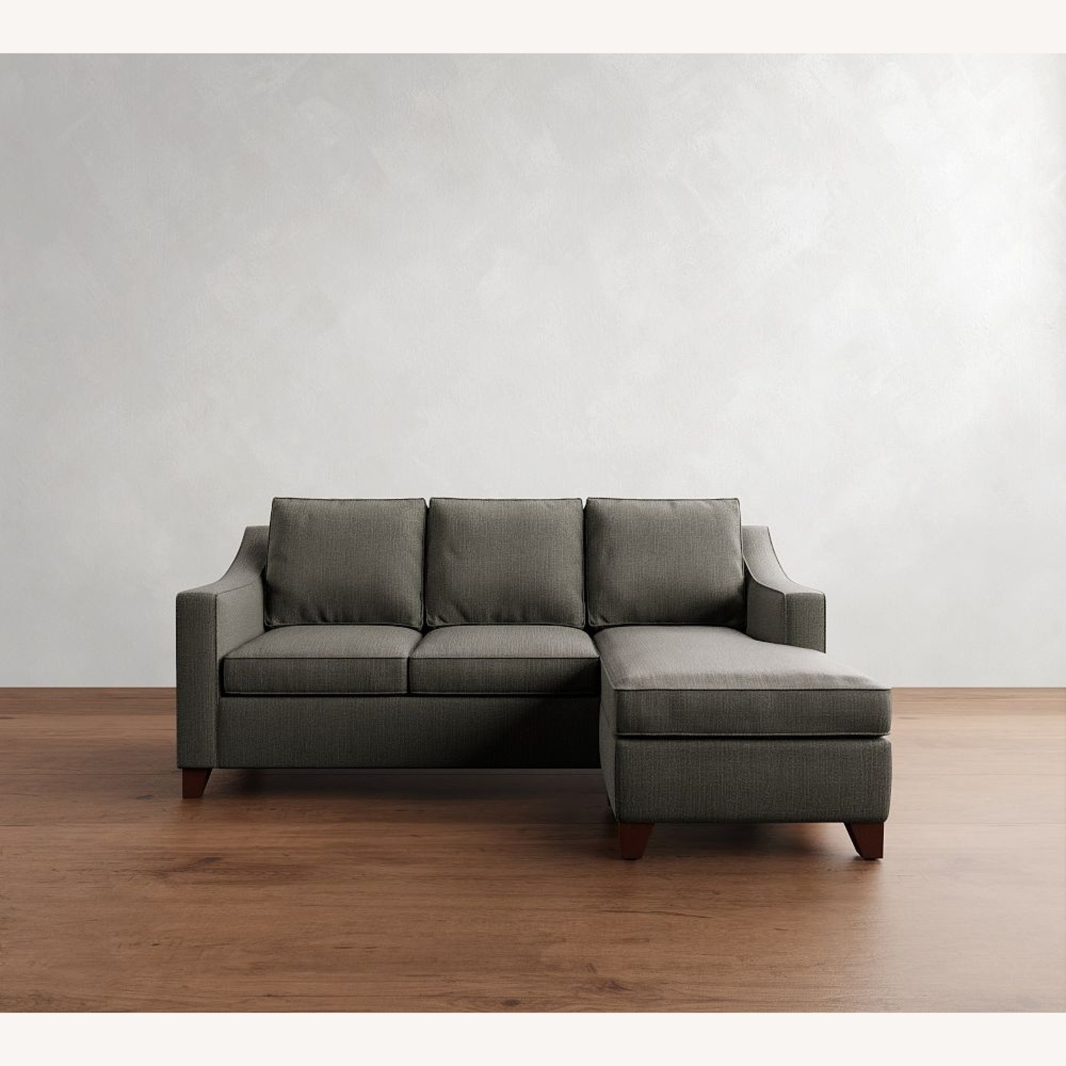 Pottery Barn Dark Gray Velvet Sleeper Sofa - image-7