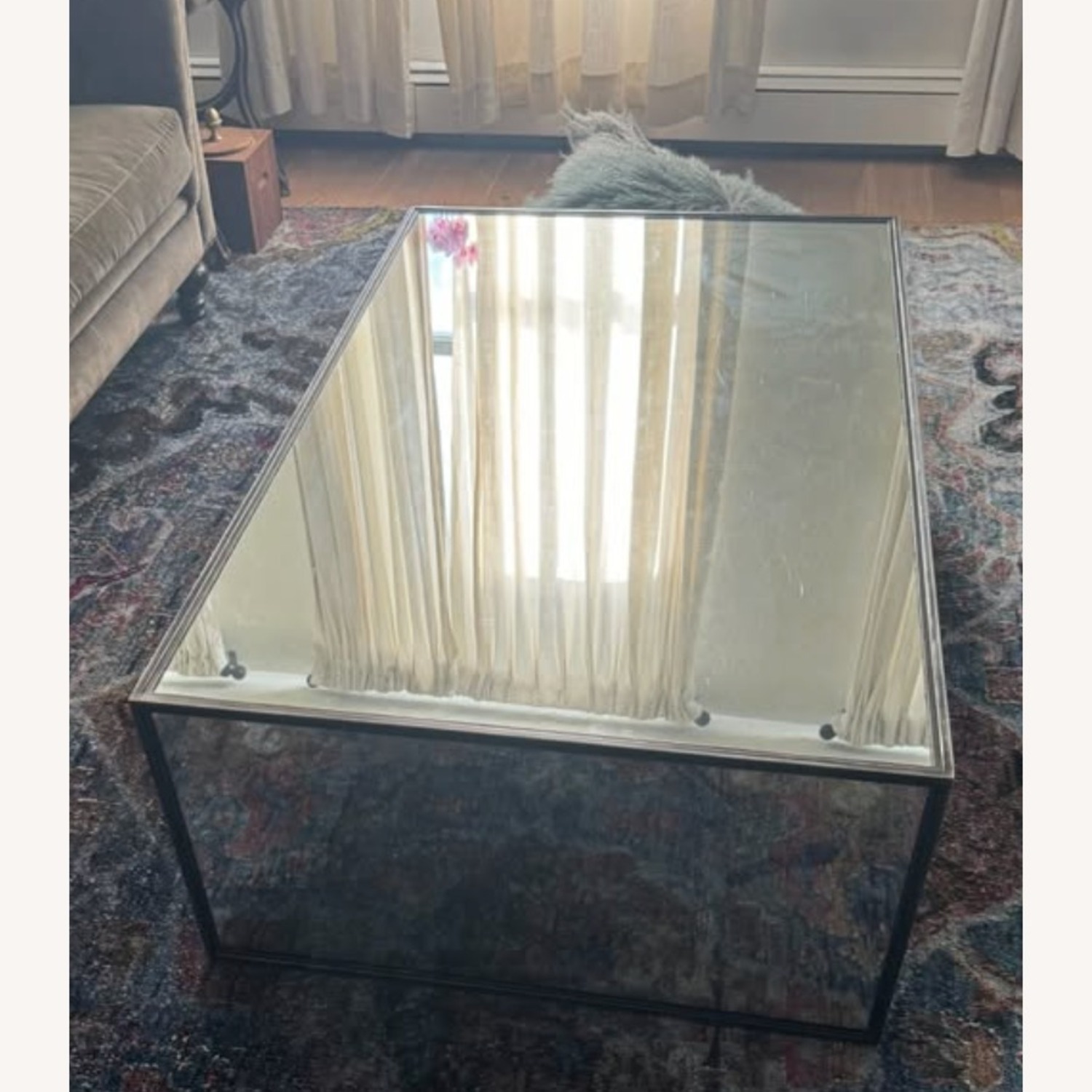 Restoration Hardware Strand Black Coffee Table - image-3