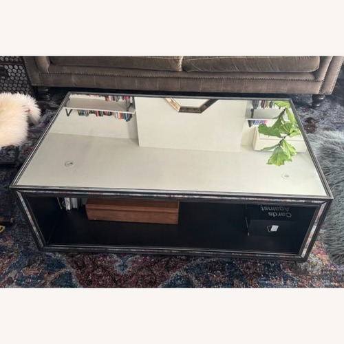 Used Restoration Hardware Strand Black Coffee Table for sale on AptDeco