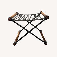 Vintage/Antique Finds Dark Brown Iron Bench