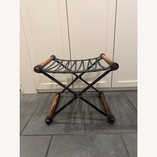 Used Vintage/Antique Finds Dark Brown Iron Bench for sale on AptDeco