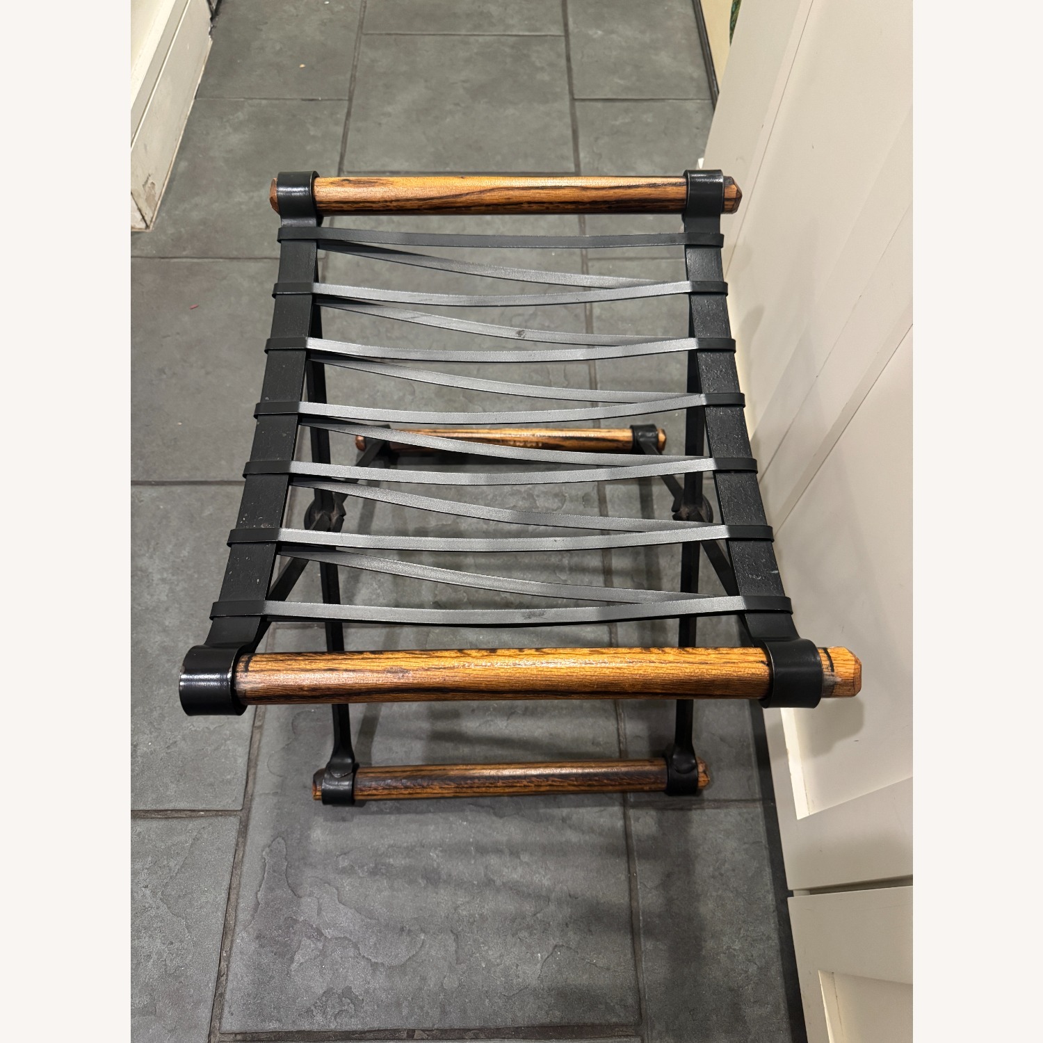 Vintage/Antique Finds Dark Brown Iron Bench - image-3