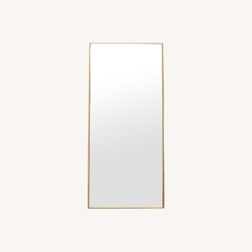 Used Home Depot Full Length Versatile Gold Floor Mirror for sale on AptDeco