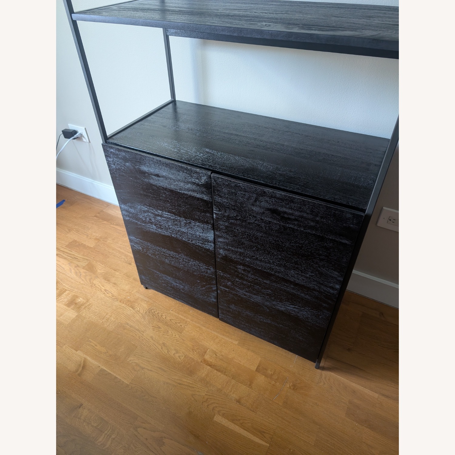 West Elm Industrial Black Wood Bookcase - image-3