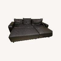 Ashley Furniture Black Leather 3+ Piece Sectional
