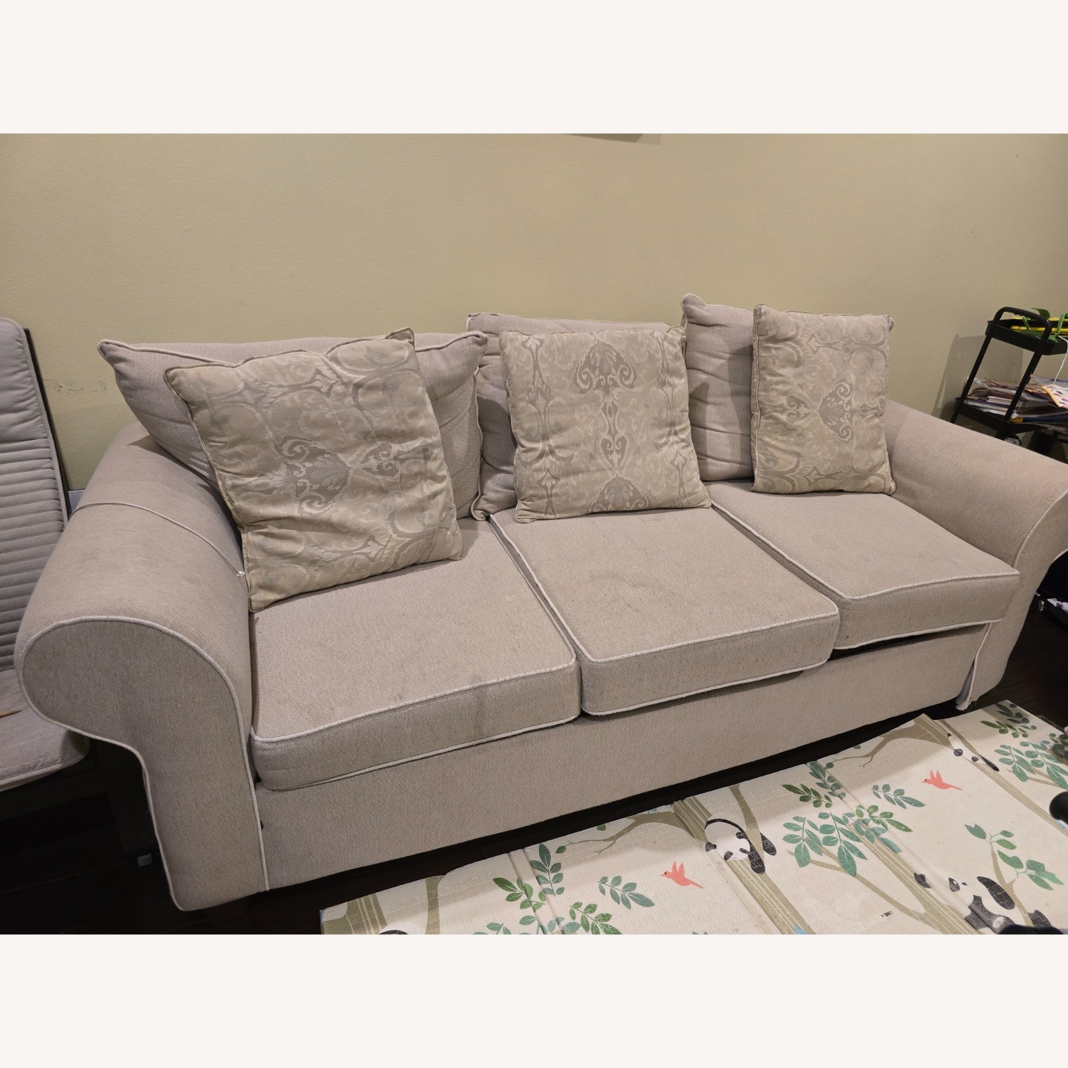 Bob's Discount Furniture Natural 3+ Seater Sofa - image-3