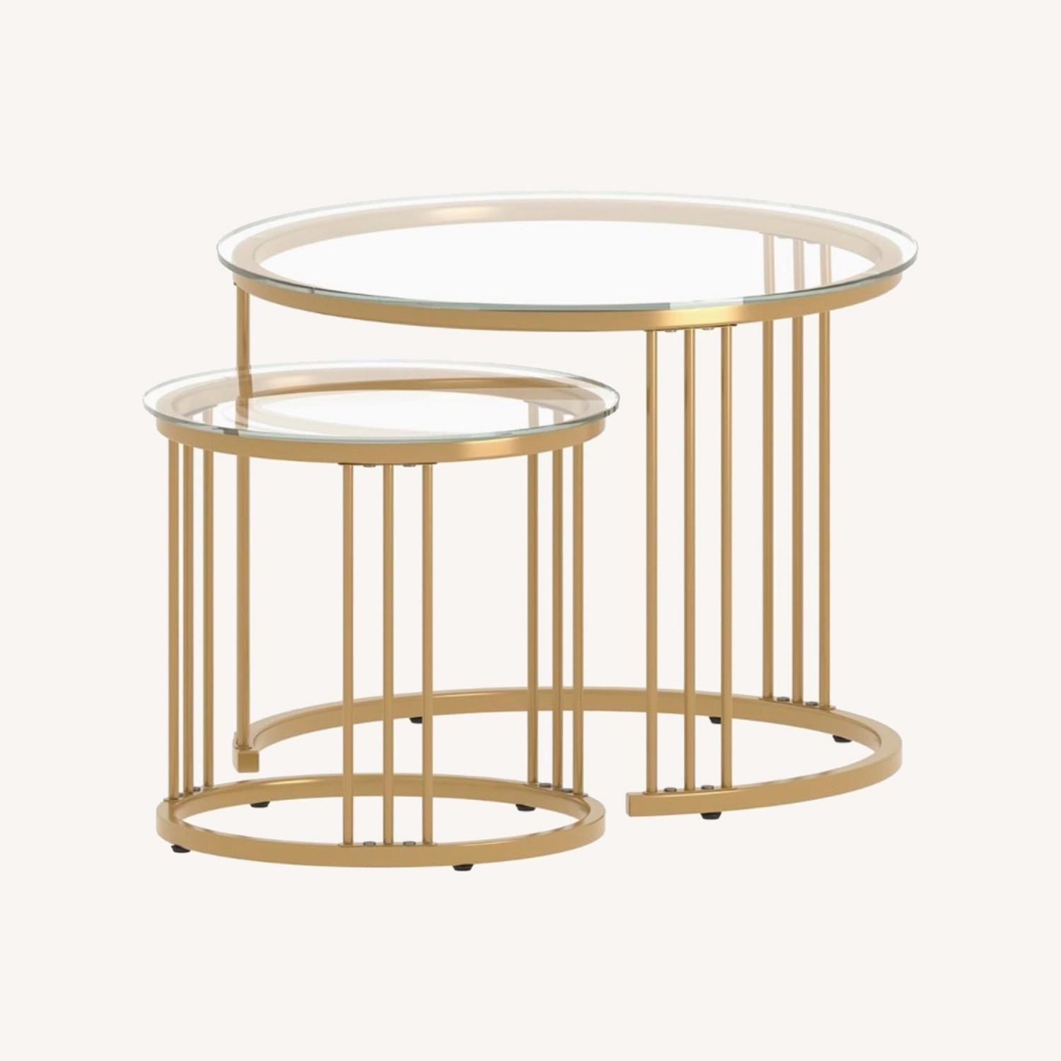 Round Coffee Table Two-piece Set  - image-0