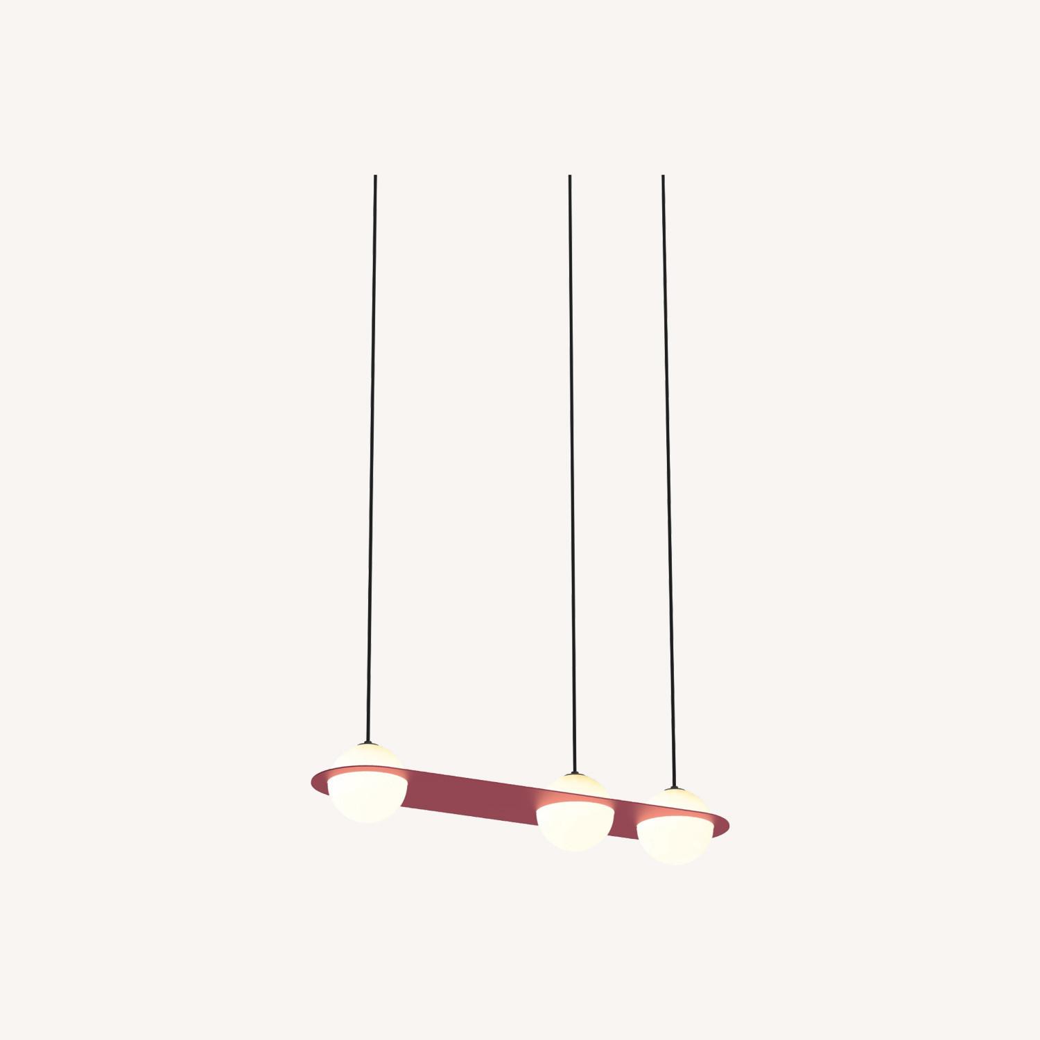 Lambert&FIls -Laurent 07  Burgundy Ceiling Lamp - image-0