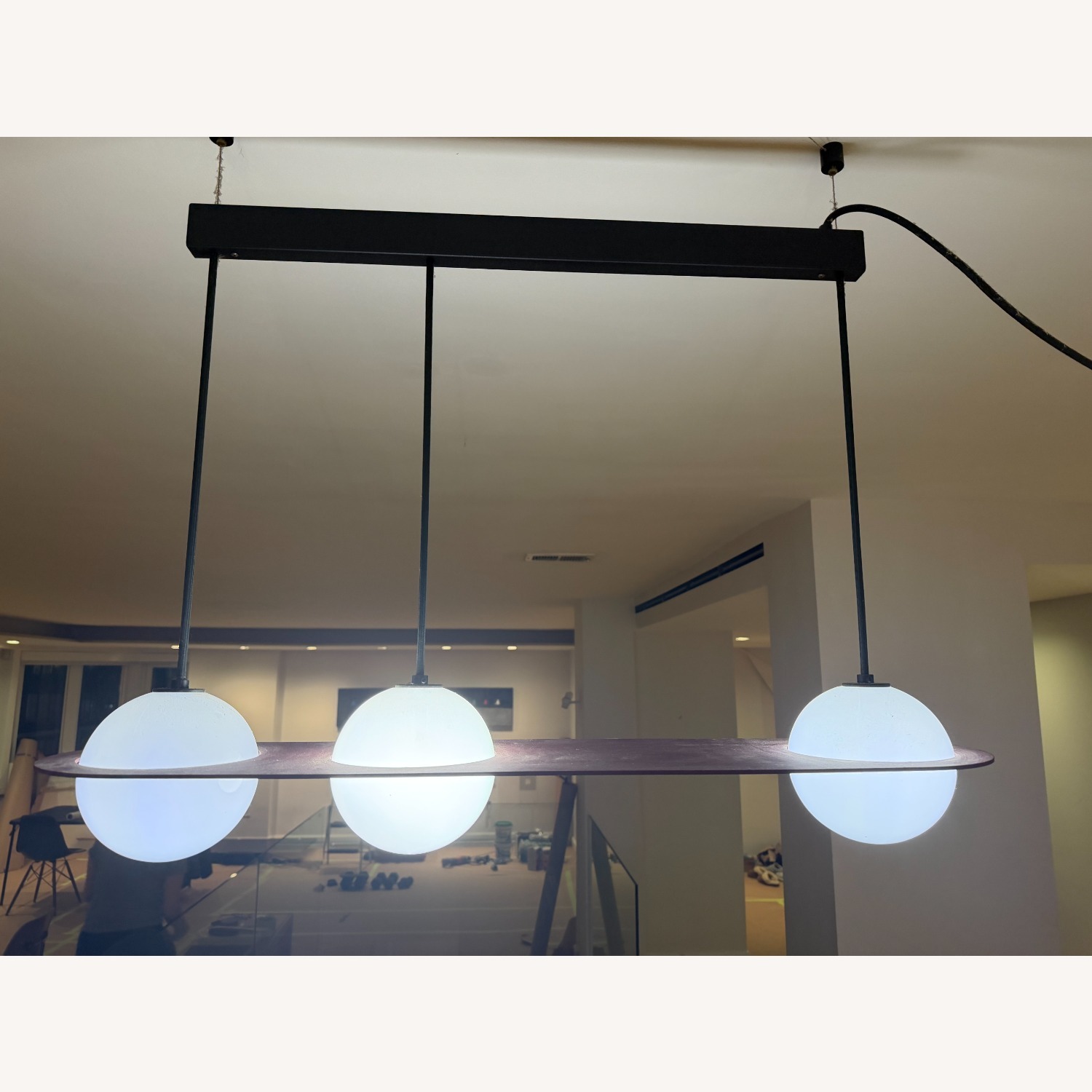 Lambert&FIls -Laurent 07  Burgundy Ceiling Lamp - image-2