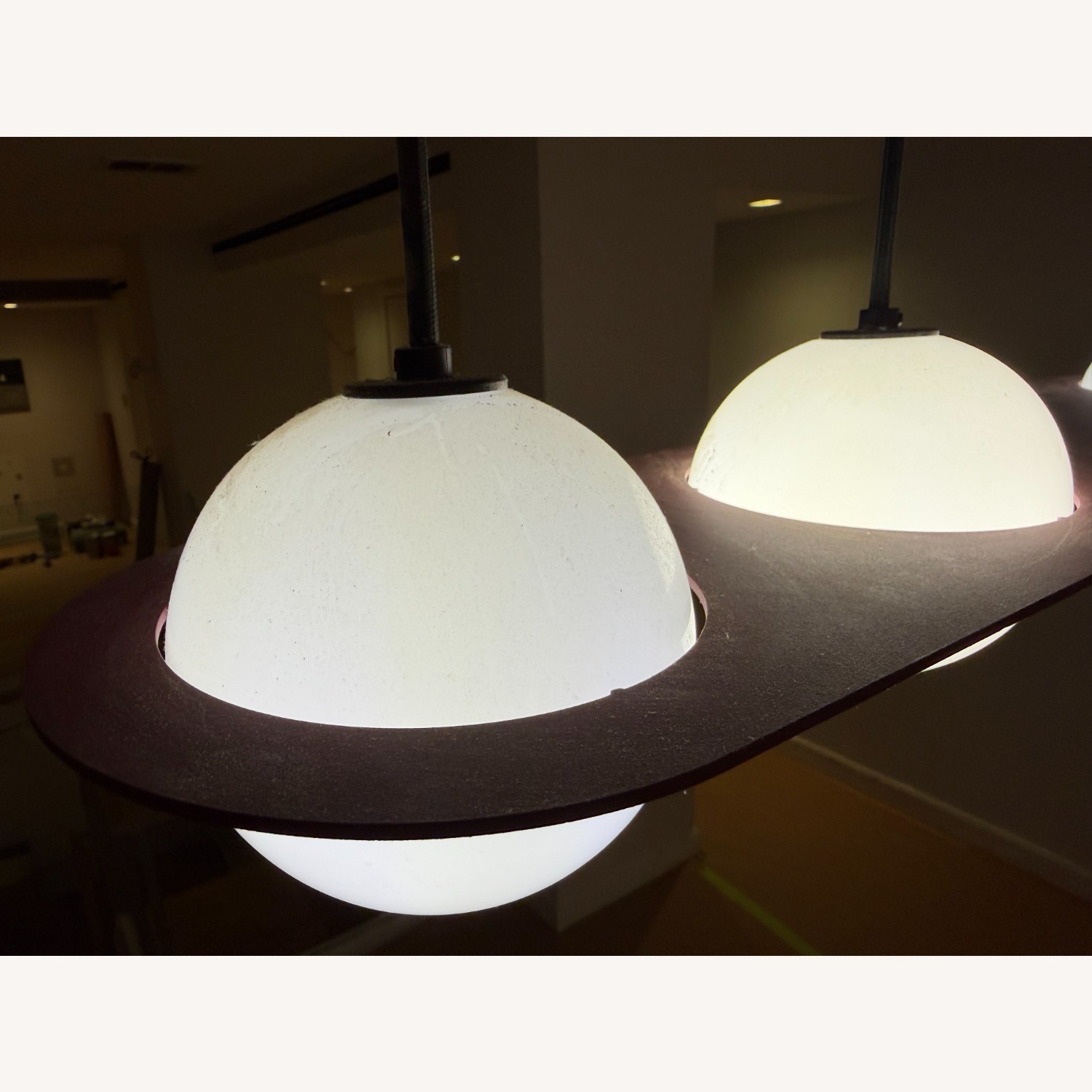 Lambert&FIls -Laurent 07  Burgundy Ceiling Lamp - image-3
