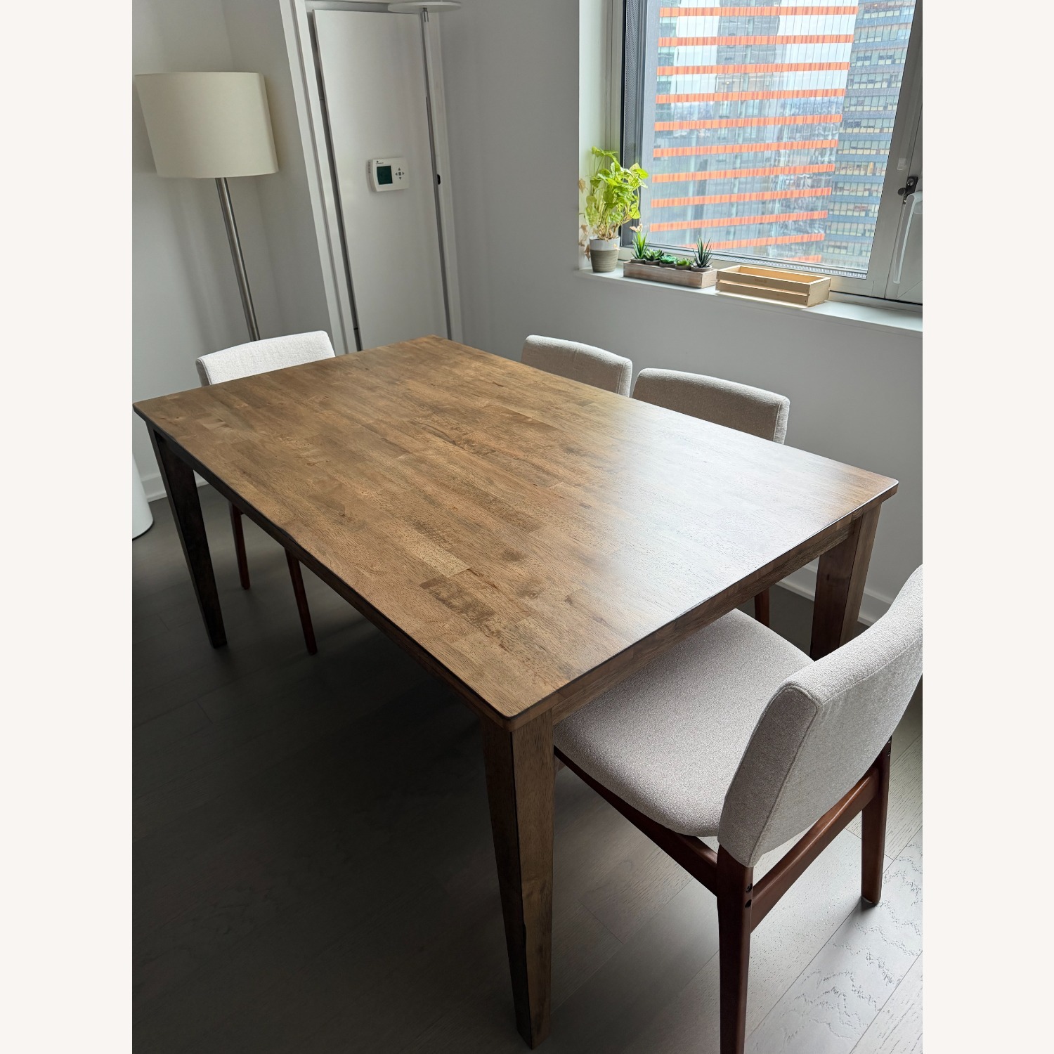 Solid Wood 60"  Dining Table - Excellent Condition - image-3