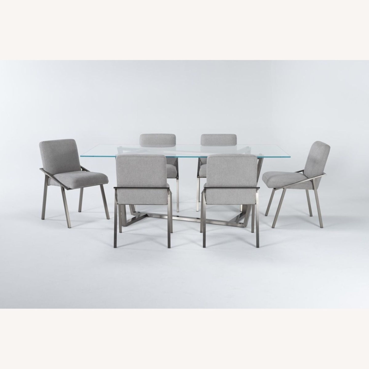 Living Spaces Daphne Glass Dining Table Set - image-14