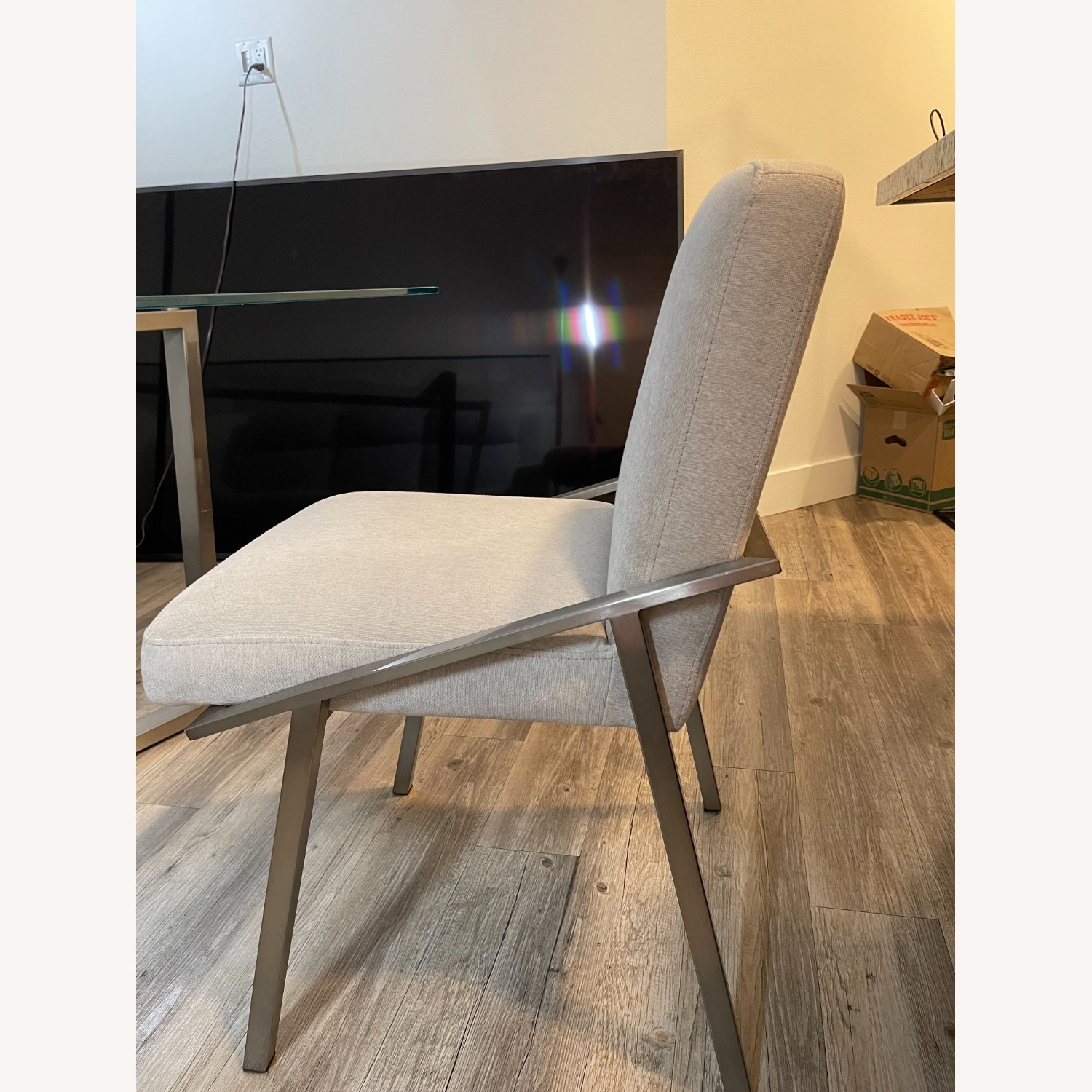 Living Spaces Daphne Glass Dining Table Set - image-7