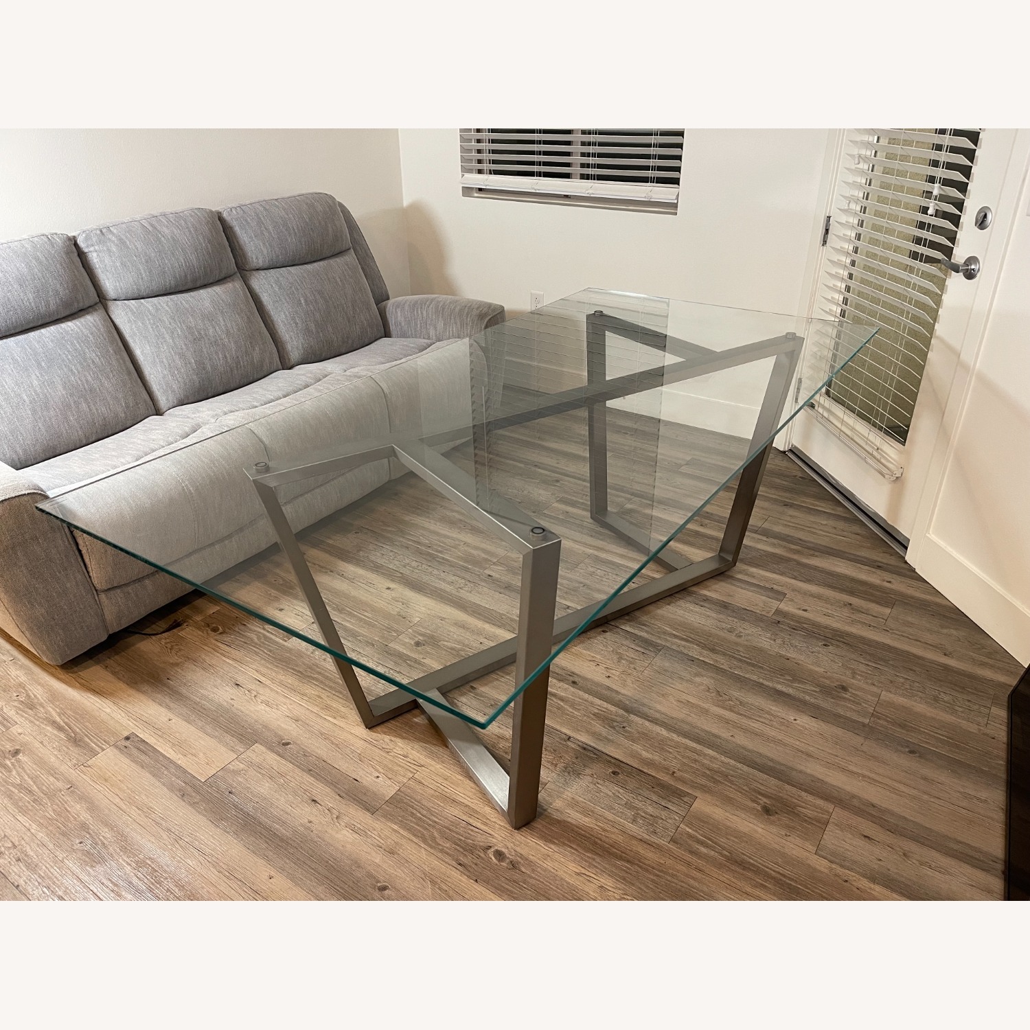 Living Spaces Daphne Glass Dining Table Set - image-11