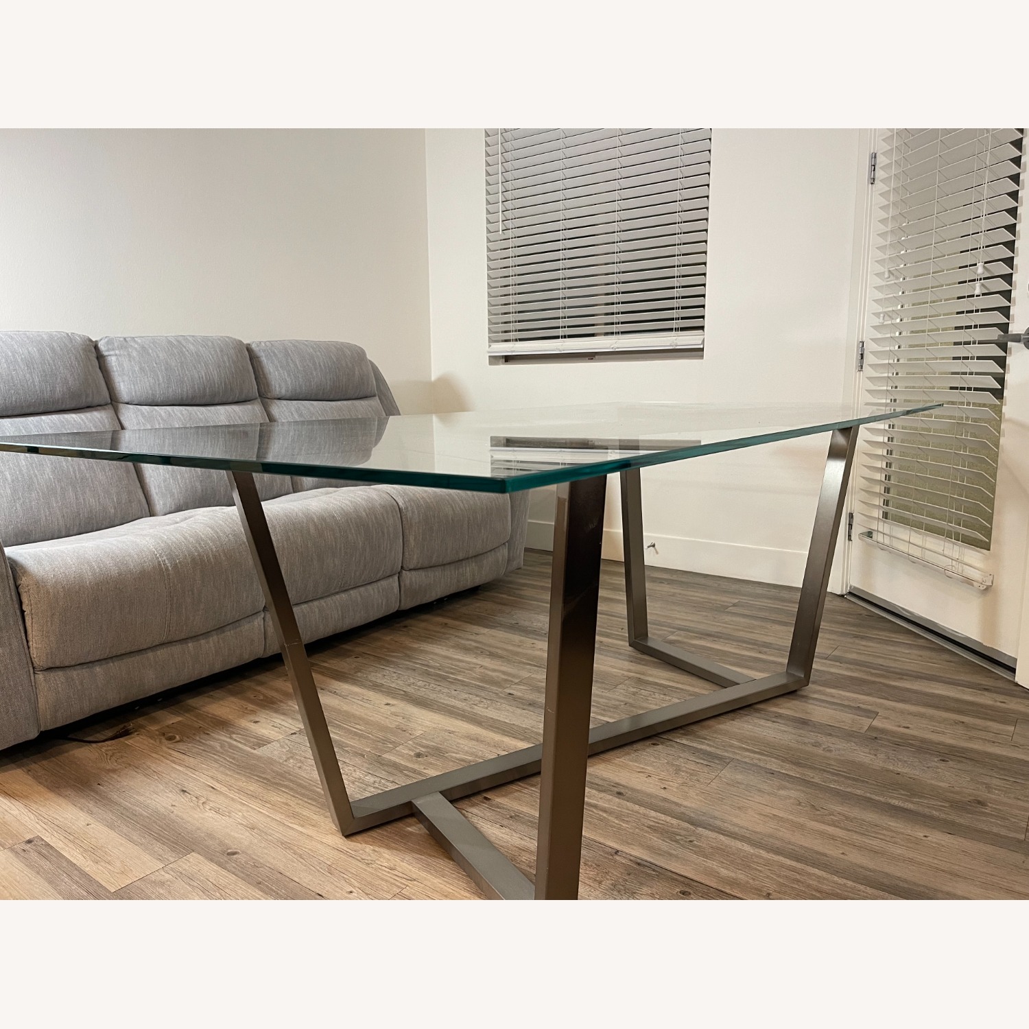 Living Spaces Daphne Glass Dining Table Set - image-8