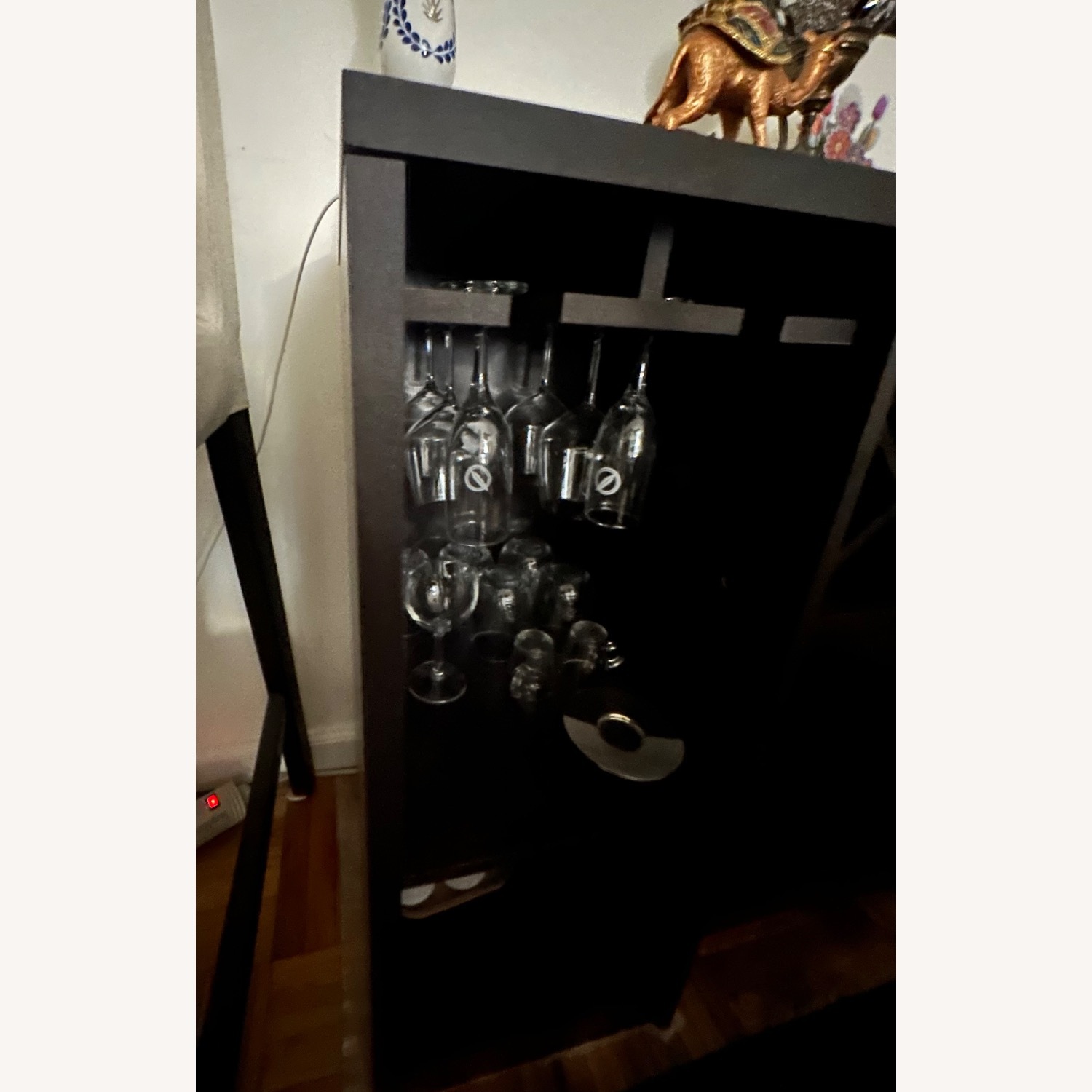 Vosso 22-Bottle Espresso Wine Cabinet - image-3