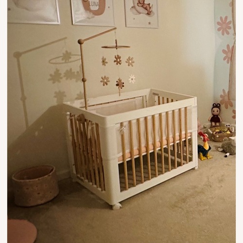 Used Babyletto Yuzu Crib Natural Wood Crib for sale on AptDeco
