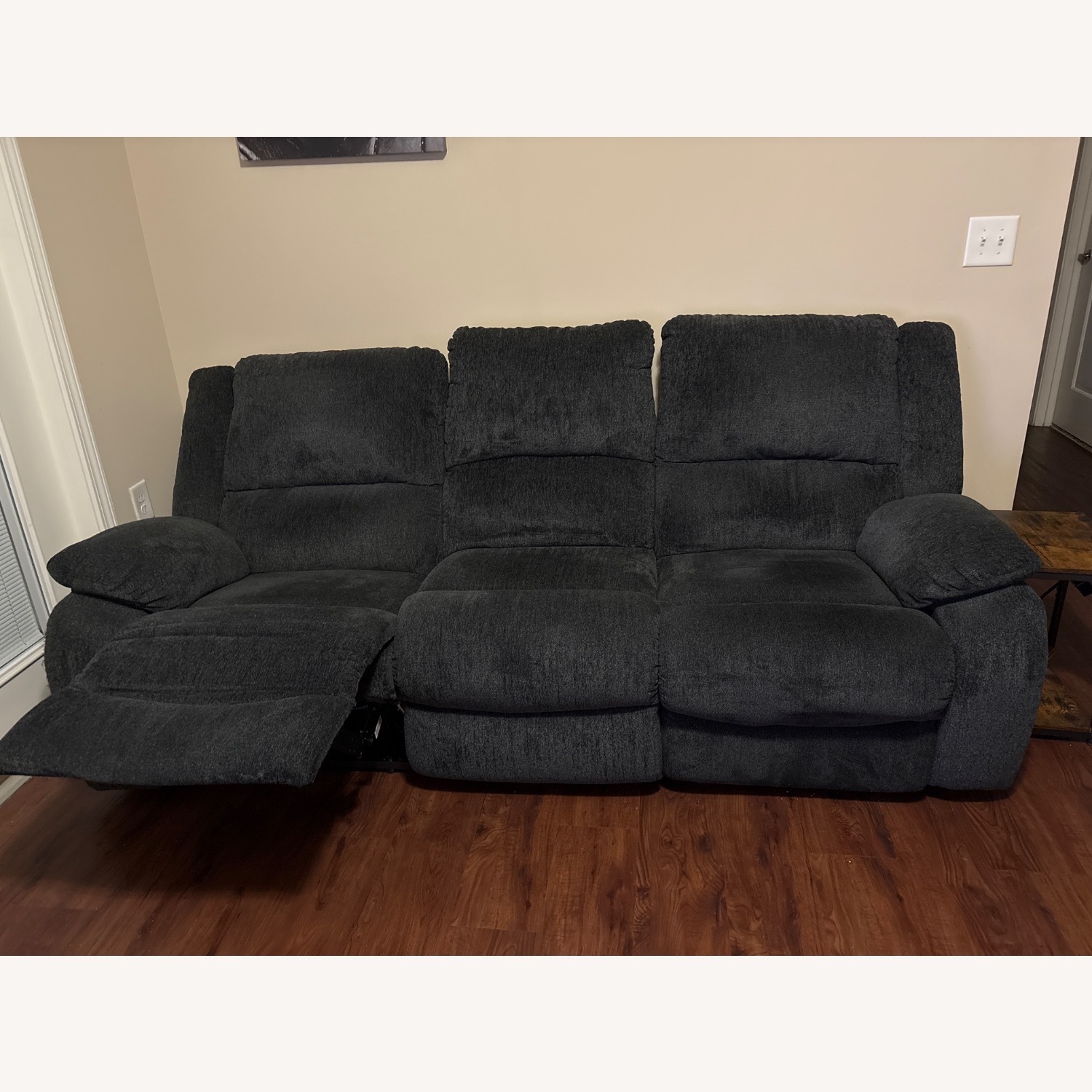 Ashley Furniture Draycoll Light Gray Fabric 2 Seater Sofa - image-1