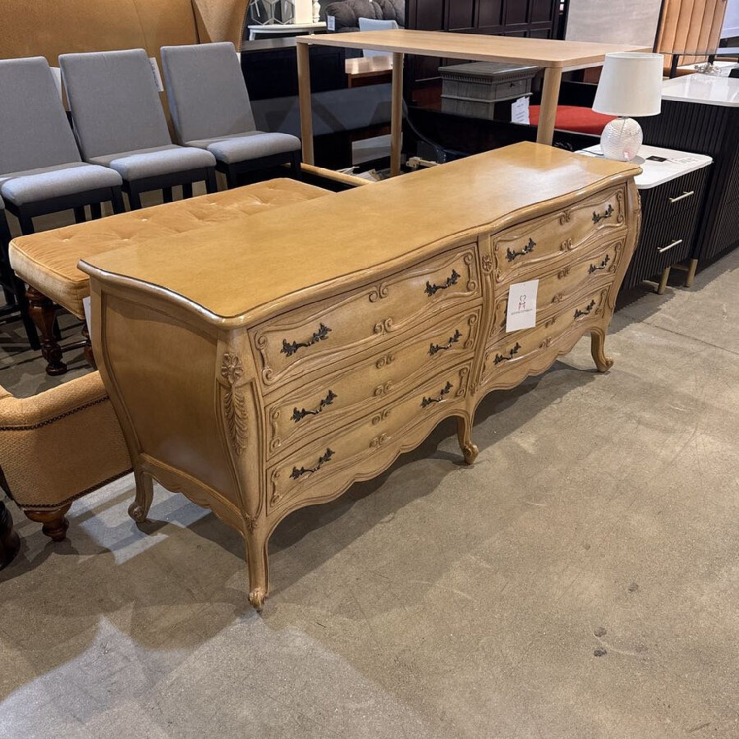 Fremarc 1900s French Country 6-Drawer Dresser - image-3