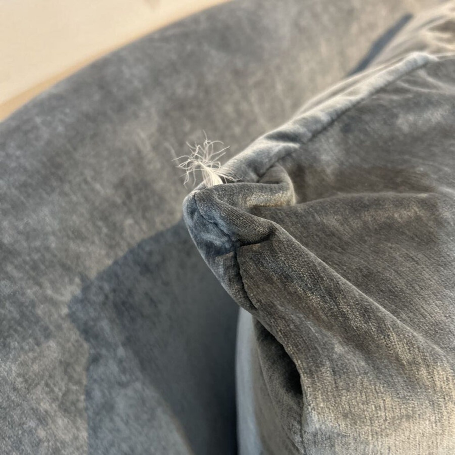 Walter E. Smithe MCM Velvet 3-Seat Sofa - image-3