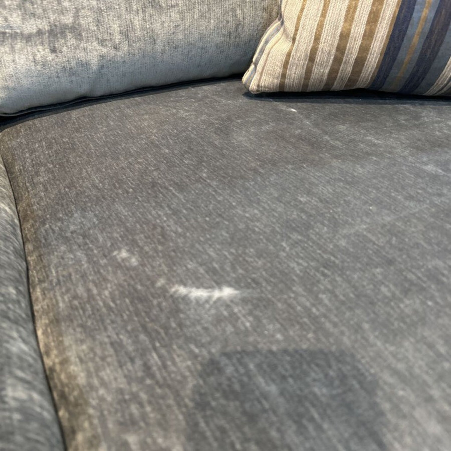 Walter E. Smithe MCM Velvet 3-Seat Sofa - image-4